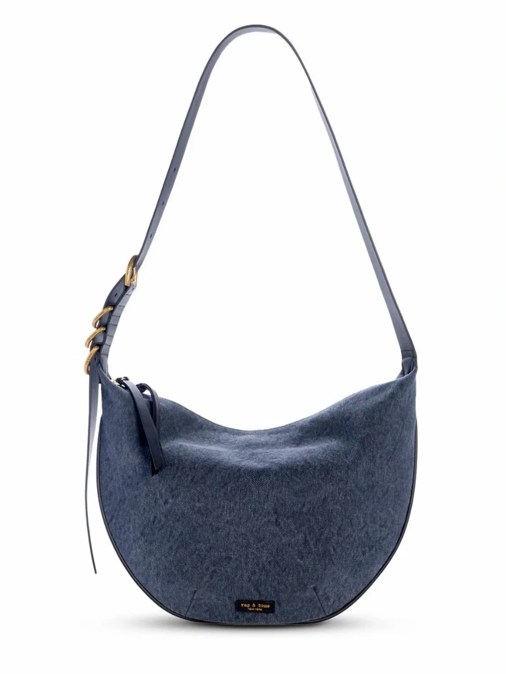 Mercer Medium Blue Canvas Hobo Crossbody Bag Brand new!